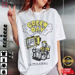 Green Day Longview Doodle T Shirt (2)