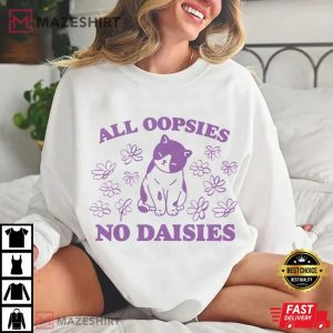 Kitten All Oopsies No Daisies Retro Nostalgia Cat T Shirt (3)