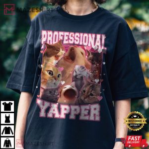 Professional Yapper Cats Meme T Shirt (2)