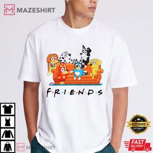 Bluey And Friends Cartoon Dog T Shirt (2)