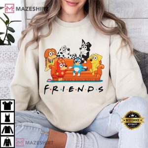 Bluey And Friends Cartoon Dog T Shirt (5)