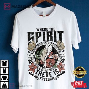 Boho Bible Verse There Is Freedom Christian Gift T Shirt (1 (4)