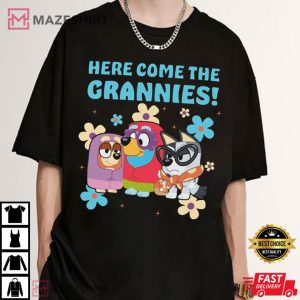 Here Come the Grannies Bluey T Shirt (2)