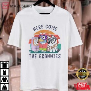 Bluey Here Come the Grandmas Family T Shirt (1)