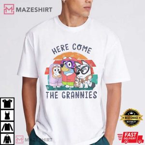 Bluey Here Come the Grandmas Family T Shirt (2)