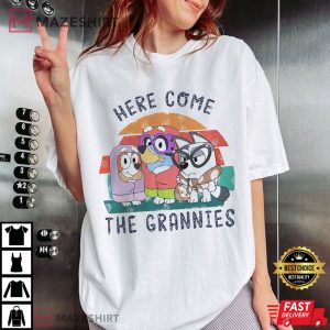 Bluey Here Come the Grandmas Family T Shirt (3)