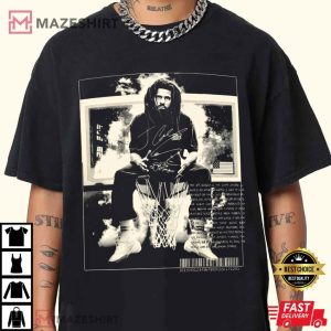J Cole Merch Blur Tour 2024 T Shirt (1)