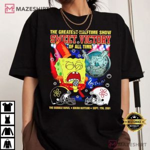 SpongeBob SquarePants The Greatest Halftime Show Sweet Victory Of All Time T Shirt (2)