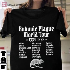 Bubonic Plague World Tour Dark Meme T Shirt (4)