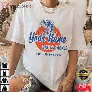 Bait And Tackle Custom Name Fishing T Shirt (2)