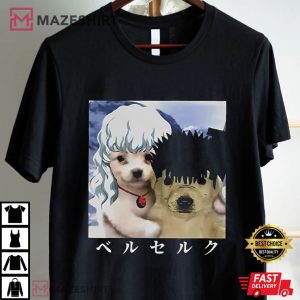 Guts and Griffith as Dogs God Hand Berserk T Shirt (1)