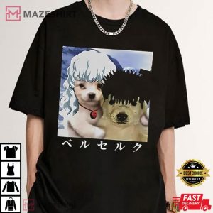 Guts and Griffith as Dogs God Hand Berserk T Shirt (3)