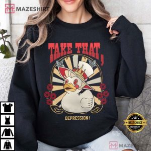 Take That Depression Lucifer Duck T Shirt (4)