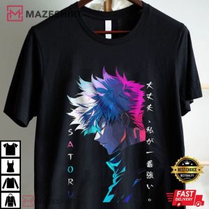 Satoru Gojo Neon Light Jujutsu Kaisen T Shirt (1)