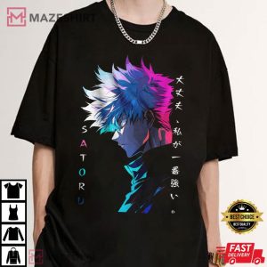 Satoru Gojo Neon Light Jujutsu Kaisen T Shirt (2)