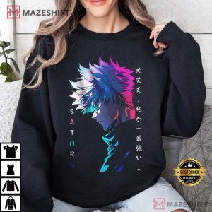 Satoru Gojo Neon Light Jujutsu Kaisen T Shirt (4)