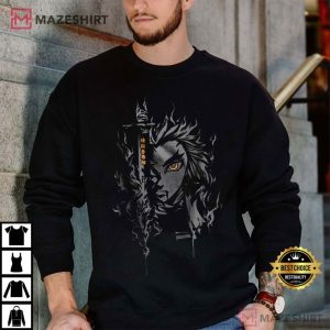Rengoku Set your Heart on Fire Jujutsu Kaisen T Shirt (3)