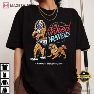Bigfoot Inked Traveler Simply Traditional Sasquatch T Shirt (3)