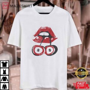 Cherry 8 Ball 90s Graphic Retro Billard T Shirt (1)