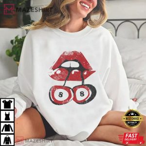 Cherry 8 Ball 90s Graphic Retro Billard T Shirt (3)