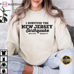 New Jersey Earthquake Magnitude 4.8 Survivor T Shirt (3)