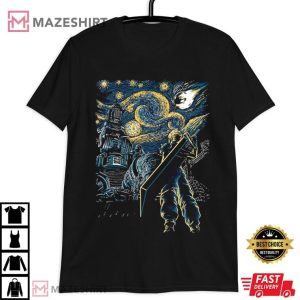 Final Fantasy 7 Starry Night Cloud Strife T Shirt (2)