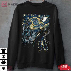 Final Fantasy 7 Starry Night Cloud Strife T Shirt (3)