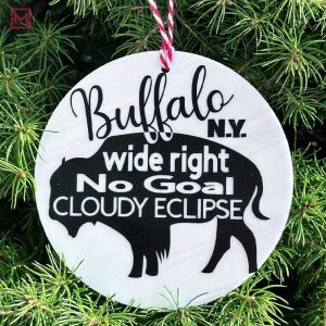 Buffalo NY Eclipse Wide Right No Goal Ornament