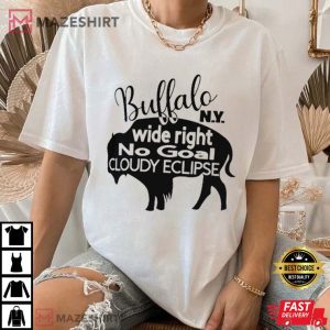Wide Right No Goal Cloudy Eclipse Buffalo N.Y T Shirt (3)