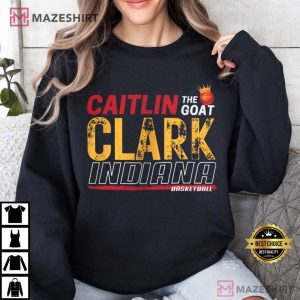 Caitlin Clark GOAT Indiana Basketball T Shirt (4)