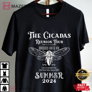 Cicada Reunion Tour Summer 2024 T Shirt (1)