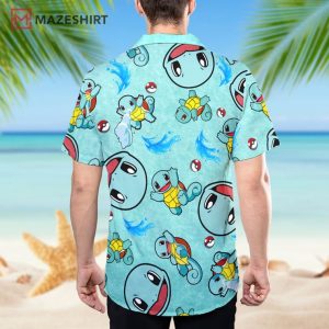 Squirtle Water Pokemon Family Hawaiian Shirt (2)