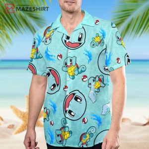 Squirtle Water Pokemon Family Hawaiian Shirt (3)