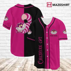 Cheshire Cat Custom Name Baseball Jersey