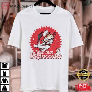 Take That Depression Lucifer and Duck T Shirt (1)