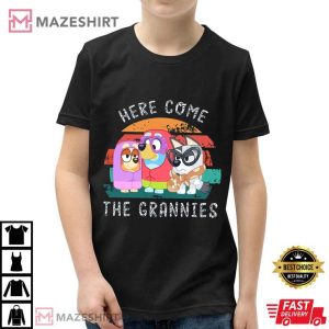 Bluey And Bingo Here Come The Grannies T Shirt (3)