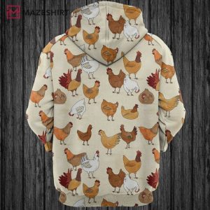 Chicken Family Chicken Lover 3D Hoodie (2)
