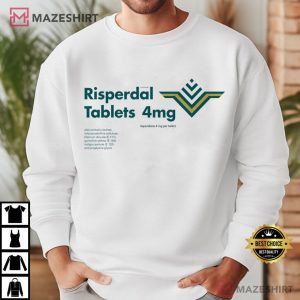 Risperdal Tablet 4mg Risperidone Graphic T Shirt (4)