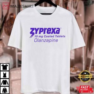 Zyprexa Olanzapine 10 mg Coated Tablets T Shirt (1)