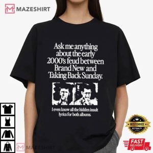 2000’s Feud Between Brand New And Taking Back Sunday T Shirt (2)