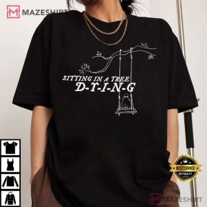 My Little Ghost and Me sitting in a tree Dying How Did it End T Shirt (1