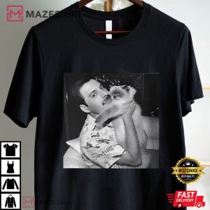 Freddie Mercury Cat lover T Shirt (1)