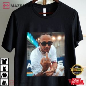 Lewis Hamilton Middle Finger F1 Fans gift T Shirt (1)