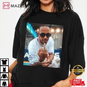 Lewis Hamilton Middle Finger F1 Fans gift T Shirt (2)