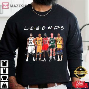 Tim Duncan Kobe Bryant Michael Jordan NBA Legends Signature T Shirt (4)