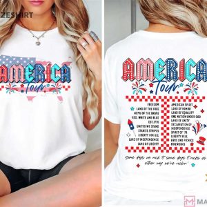 America Tour 1776 Independence Day 4th of July T Shirt (2)