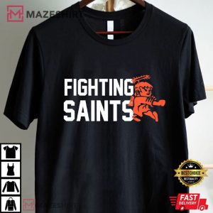 Dubuque Fighting Saints Hockey Team T Shirt (1)