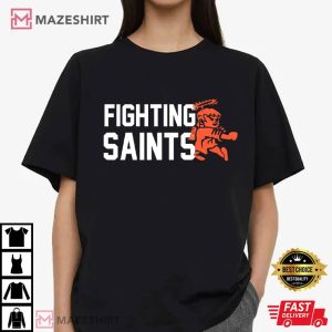 Dubuque Fighting Saints Hockey Team T Shirt (2)