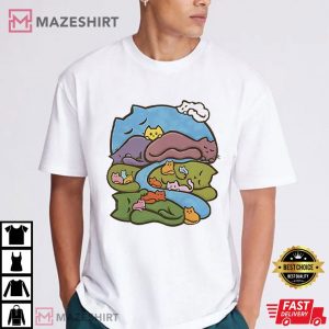 Mountains of Cats Cat Lover T Shirt (3)