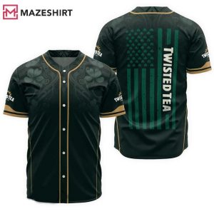 Twisted Tea St. Patrick’s Day American Flag Baseball Jersey